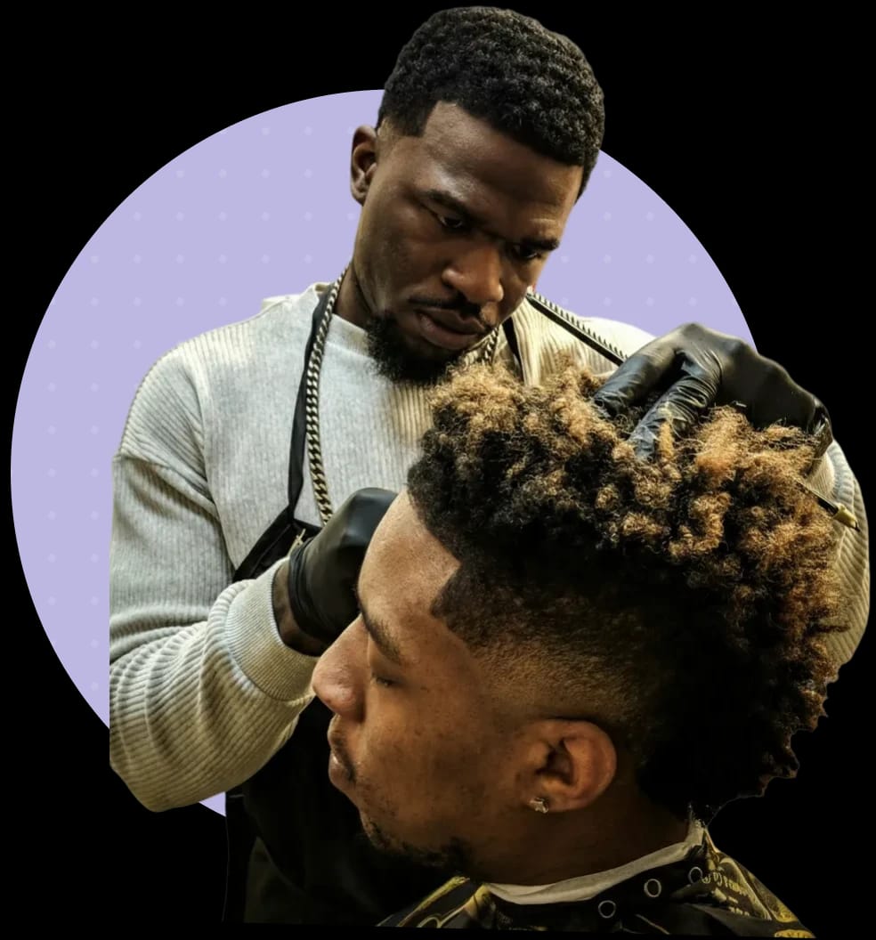Barber shop collage